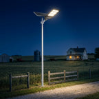 1800W solar street light with separate solar panel, motion sensor and remote – view 2