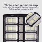 2500W solar street light with separate tilting solar panel, motion sensor and remote – view 2