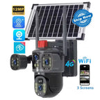 AI 12MP Solar CCTV Camera