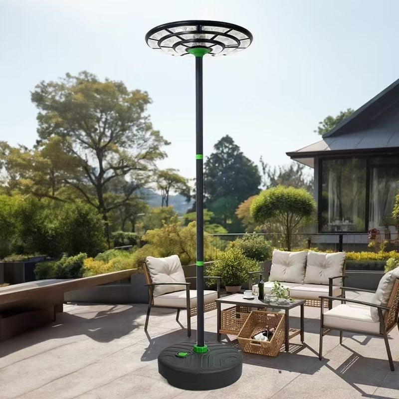 UFO Solar Street Light with water base and metal pole