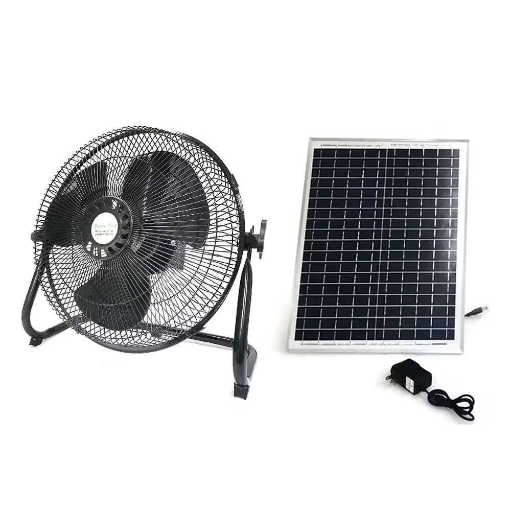 Office Solar Fan With Panel
