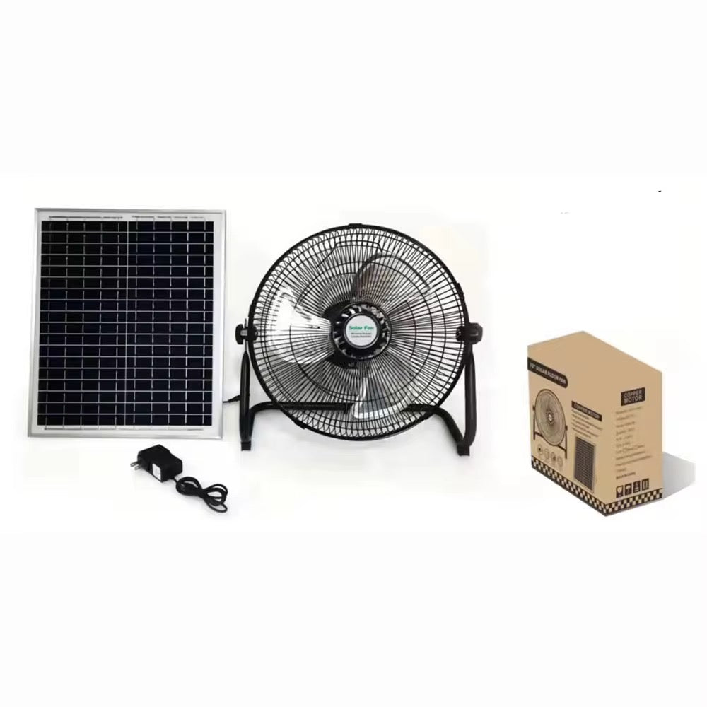 Office Solar Fan With Panel