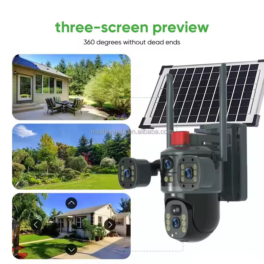 AI 12MP Solar CCTV Camera