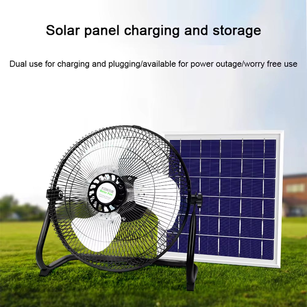 Office Solar Fan With Panel