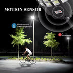 2500W solar street light with separate tilting solar panel, motion sensor and remote – view 3