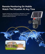 12MP 4-lens solar CCTV camera with 4G/WiFi, 360 degree pan-tilt – view 4