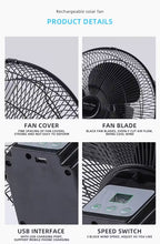 Office Solar Fan close up